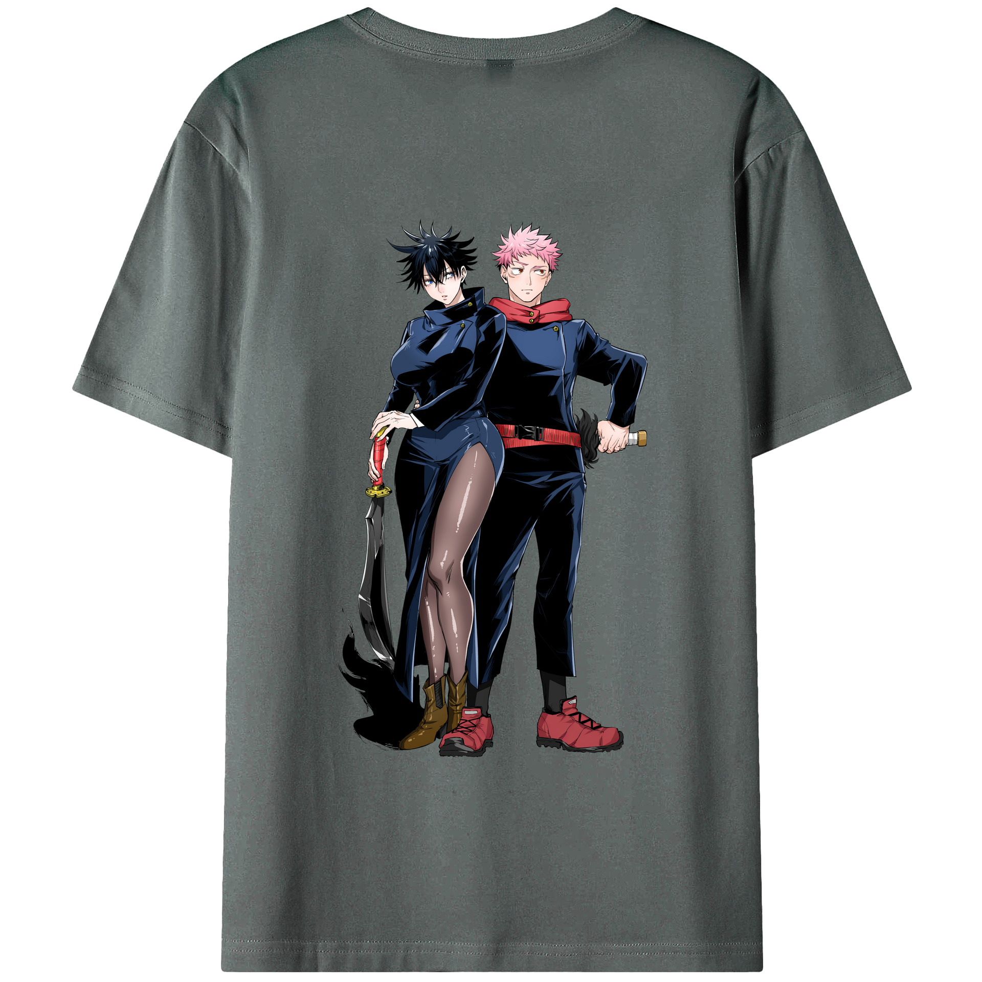 （画像用） 呪術廻戦 Jujutsu Kaisen 綿100％半袖Tシャツ（背面プリント）